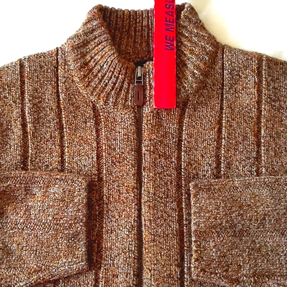 NWT. Express Men's Wool blended full zip cardigan sweater. - Picture 3 of 4